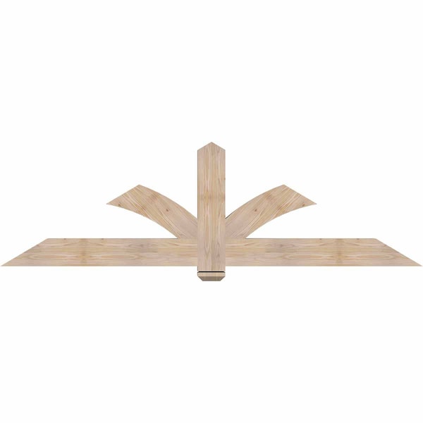Ekena Millwork Redmond Smooth Timber Gable Bracket, Douglas Fir, 84"W x 24"H x 3 1/2"D x 5 1/2"F, 7/12 Pitch GBW084X24X0406RED00SDF - main